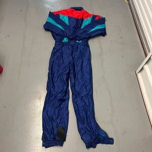 vintage DESCENTE one-piece ski suit (snowsuit) — late 80s